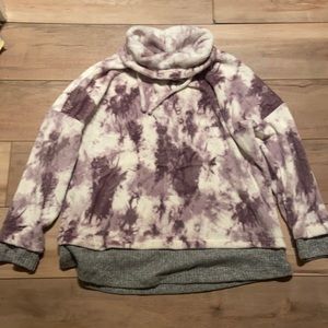 cowl neck soft sherpa